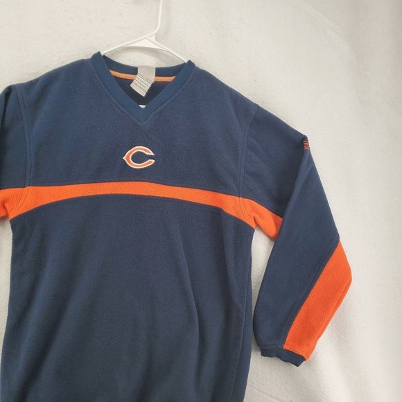 CHICAGO BEARS Sweatshirt Kid's Long Sleeve NFL TEAM APPAREL Blue X-Large - Picture 8 of 12